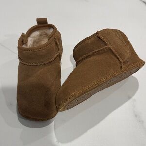 UGG Tan Suede Kids Slippers